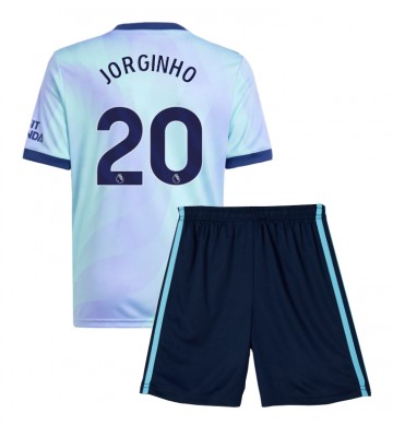 Arsenal Jorginho Frello #20 Tercera Equipación Niños 2024-25 Manga Corta (+ Pantalones cortos)